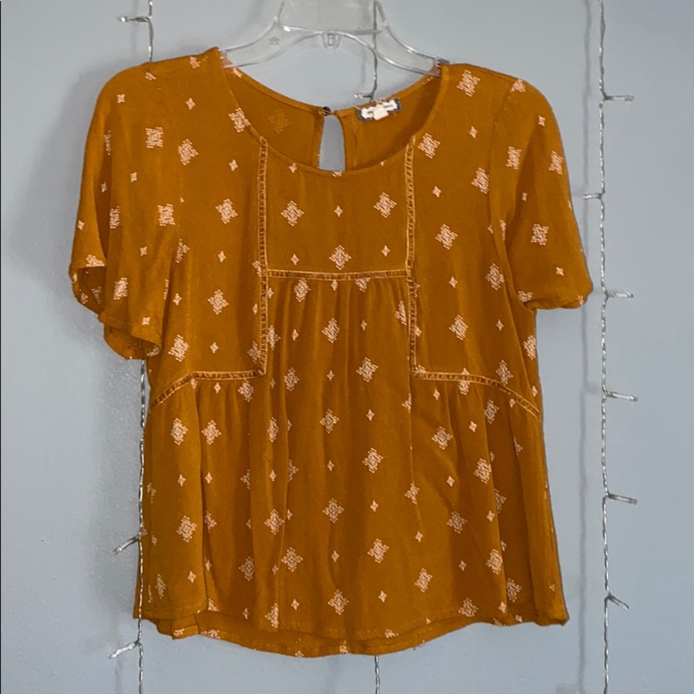 Yellow blouse